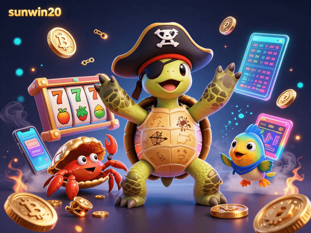 Engage with sunwin20's vibrant slots experience showcasing rich 3D elements and a dynamic pirate-themed undersea adventure.