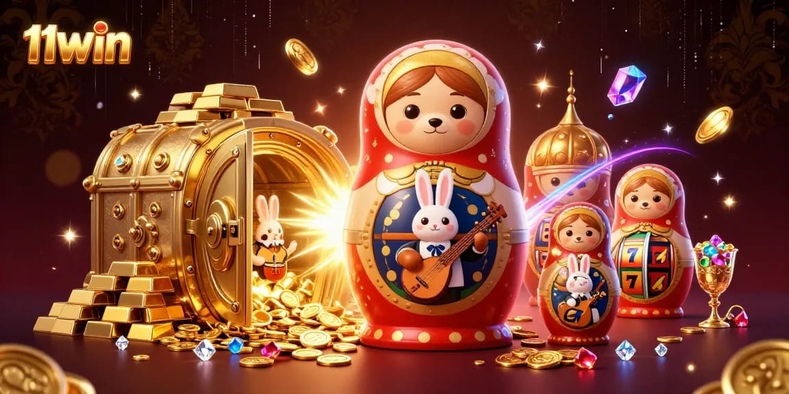 Experience the thrill of 11WIN’s vibrant casino atmosphere with interactive characters and dazzling game elements.