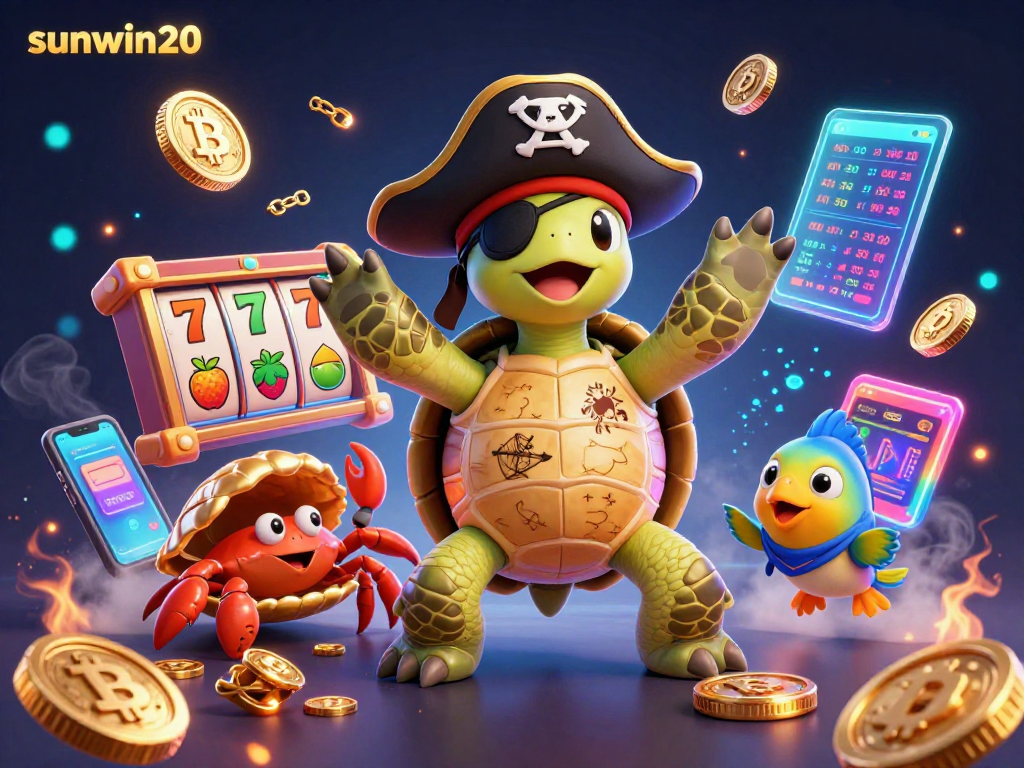Engage with sunwin20's vibrant slots experience showcasing rich 3D elements and a dynamic pirate-themed undersea adventure.