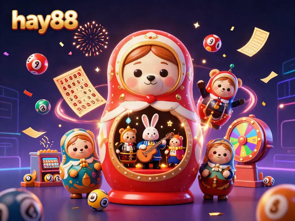 Experience exciting gaming action at hay88 with vibrant casino-themed characters and elements.