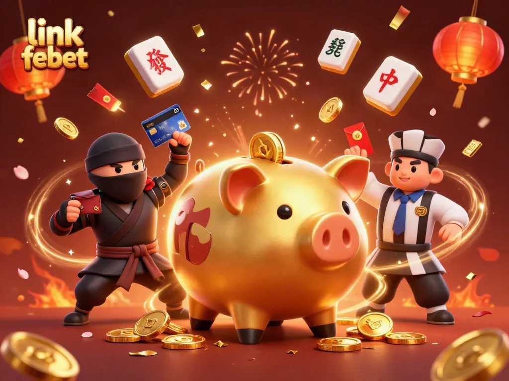Engage with thrilling games at link febet with dynamic characters in a vibrant casino showdown.