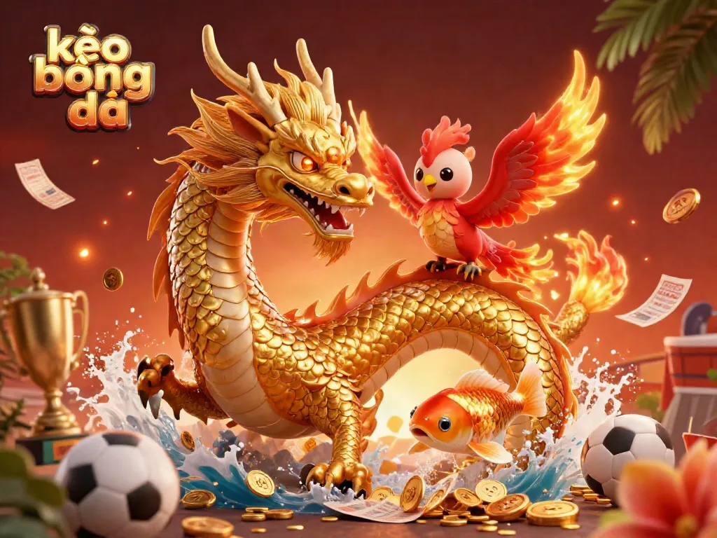 Engage with the exciting world of kèo bóng đá featuring iconic sports elements, vibrant colors, and dynamic characters.