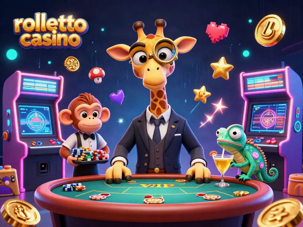 Experience the excitement of Rolletto Casino with vibrant 3D characters in action.