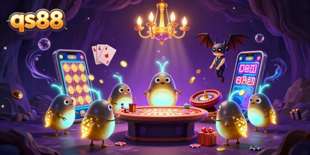 Experience thrilling gameplay at qs88 with vibrant slot machines and a magical casino atmosphere.