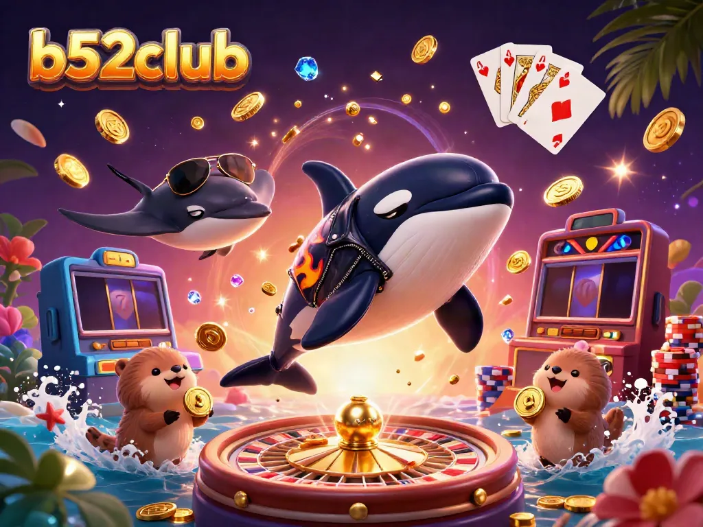 Experience thrilling wins at b52club with vibrant casino characters and dynamic game elements.