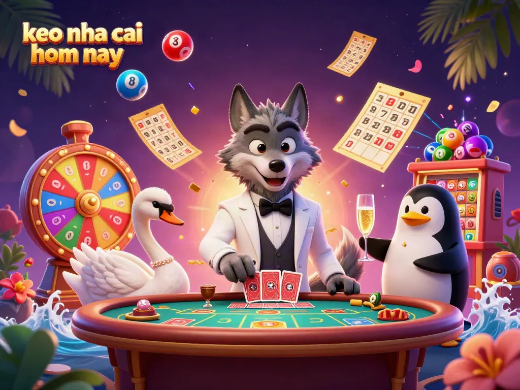 Experience exciting gameplay and odds with keo nha cai hom nay featuring vibrant casino characters and dynamic elements.