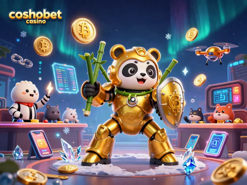 Experience thrilling gameplay with Cosmobet Casino featuring unique 3D characters and vibrant crypto elements.