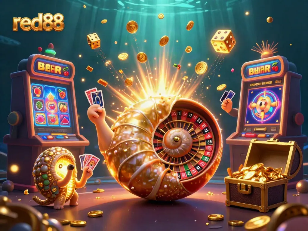Experience thrilling games at red88 with a vibrant casino scene featuring jackpot wins and dynamic action.
