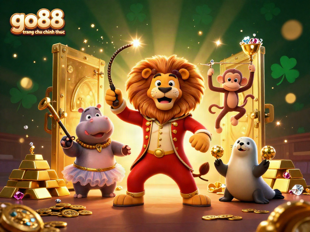 Experience the excitement of go88 trang chu chinh thuc with our vibrant gaming scene illustration.