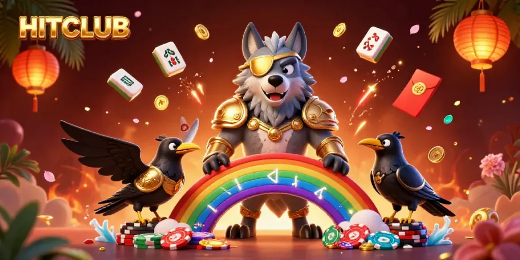 Experience the thrill at HITCLUB with dynamic casino elements and enchanting Norse characters.