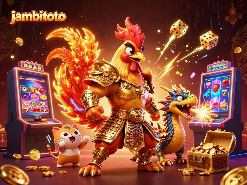 Celebrate big wins at jambitoto with colorful gaming action and vibrant characters.