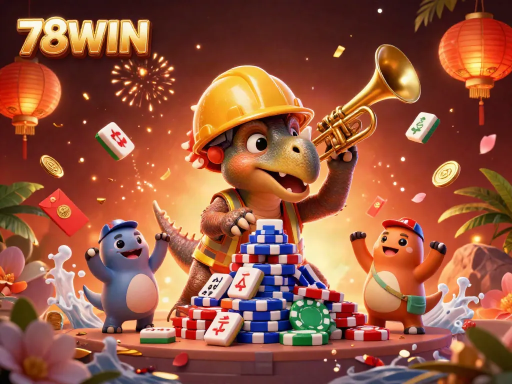 Experience exciting gameplay and winning strategies at 78WIN with vibrant casino-themed visuals.