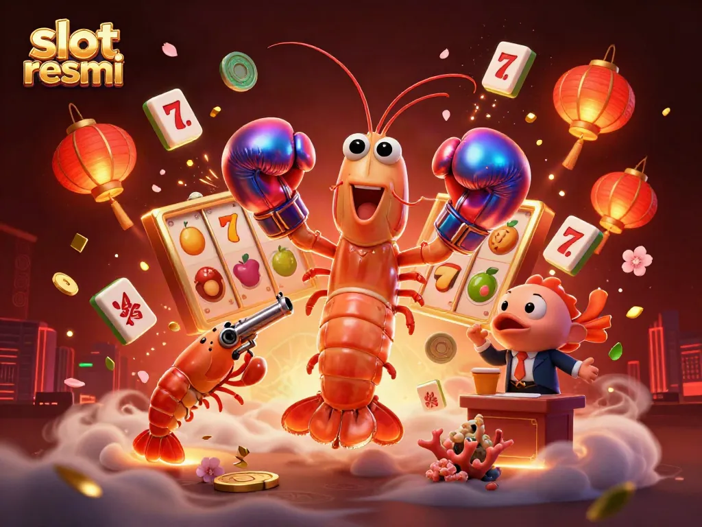 Experience slot resmi action with vibrant characters and lively casino symbols.