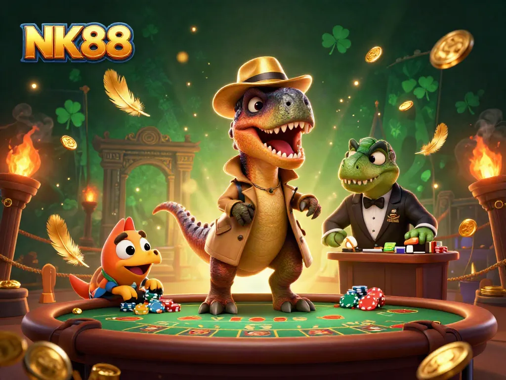 NK88 velociraptor card counter blends into blackjack table action at a lively casino scene