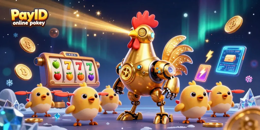 Play exciting PayID online pokies with immersive 3D graphics, dynamic elements, and vibrant casino atmosphere.