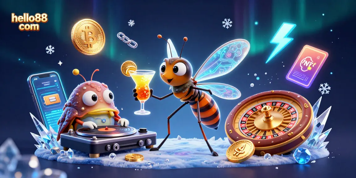 Join the excitement at hello88 com with a vibrant casino scene featuring modern gaming elements.