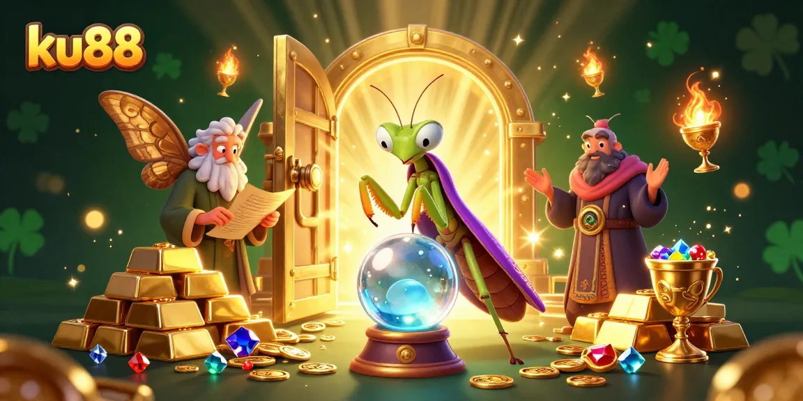 Engage with ku88's thrilling casino adventures featuring a fortune teller and treasures.