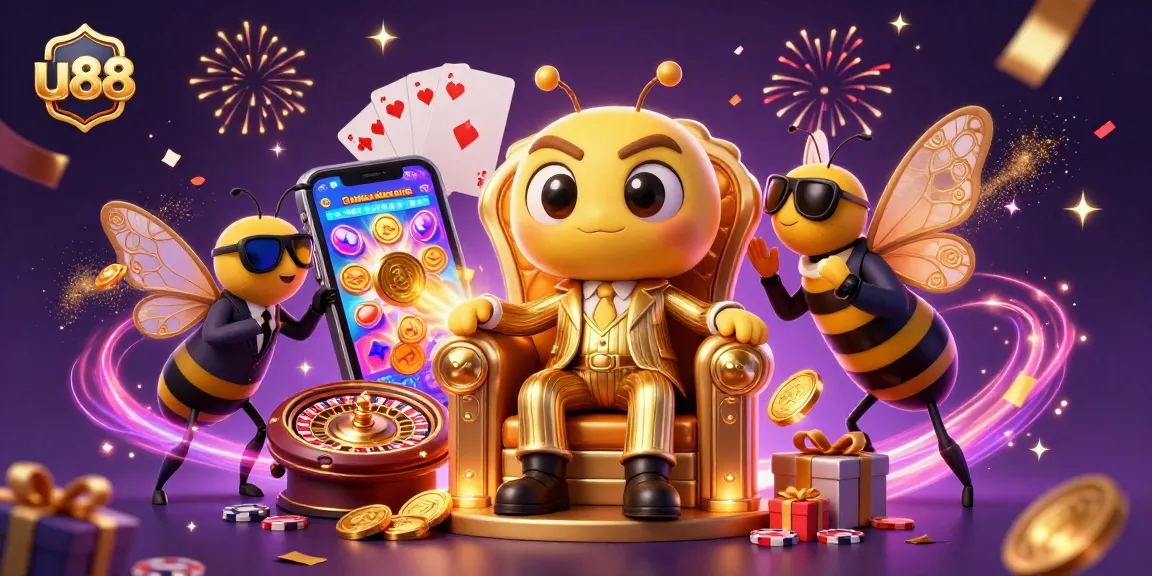 Experience thrill and excitement at u88 with a vibrant casino scene featuring slots, poker, and more.